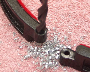 drilling out the tube ring